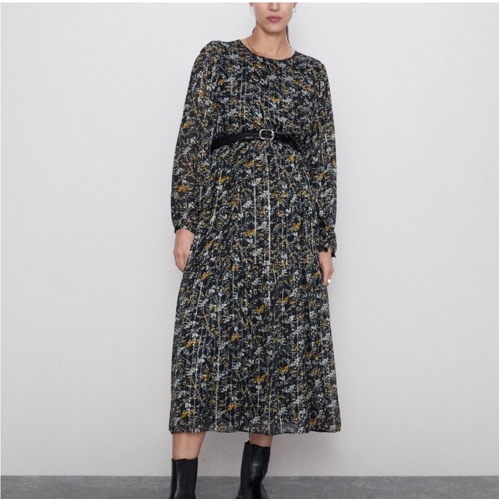 Zara metallic dress
